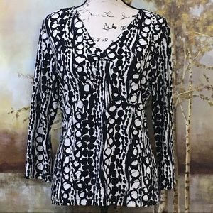 EUC CHICO’S Empire Waist Career/dressy casual top